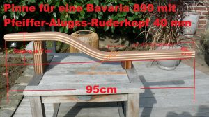 Pinne Bavaria 890-bemasst für Pfeifer Ruderkopf 40 mm