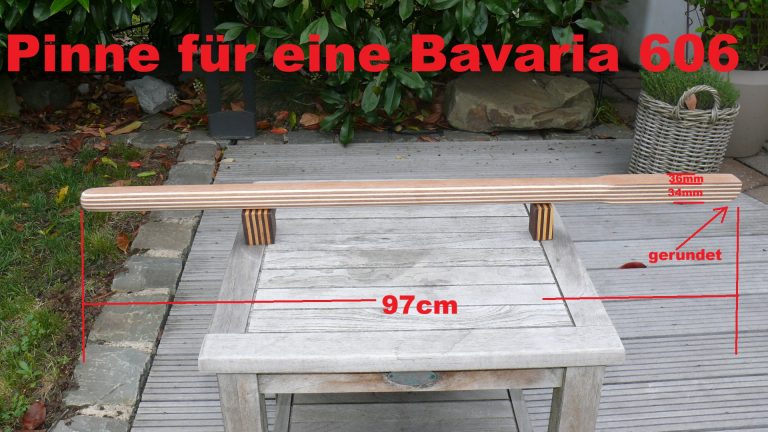 Pinne Bavaria 606 bemasst gerade Form