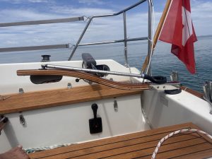 Pinne Faurby 330 Altpinne im Schaftbereich delaminiert