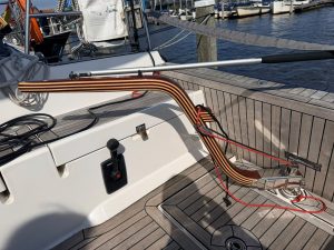 Pinne Scandinavia 30 fertig verbaut am Boot